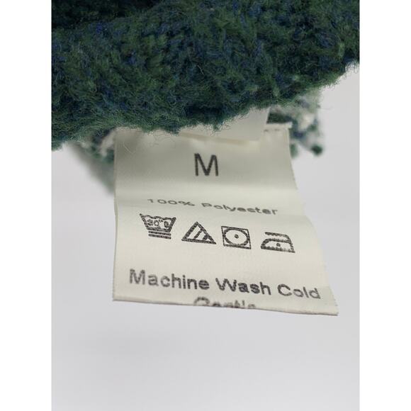 SHEIN Women's Dark Green-White Houndstooth V-Neck Knit Sweater Vest SZ M - Picture 8 of 10